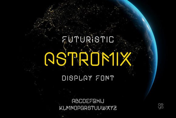 Astromix: A Futuristic Display Font for Editorial Impact