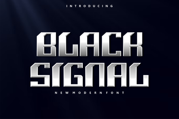 Black Signal: A Futuristic Display Font That Delivers
