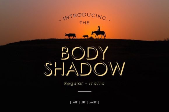 Bodyshadow: A Distinctive Display Font for Editorial Impact