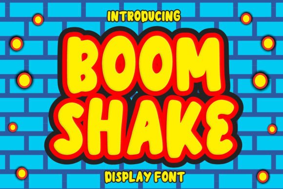 Boom Shake: A Playful Display Font for Handmade Joy