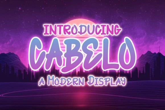 Cabelo: A Bold Display Font That Commands Attention