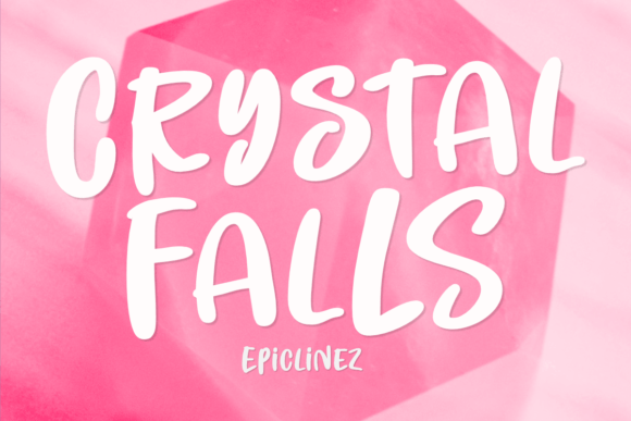 Crystal Falls Font: A Friendly Display Typeface for Small Business Branding