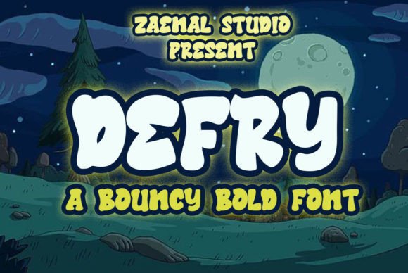 Defry: A Bouncy Display Font That Pops on Every Screen