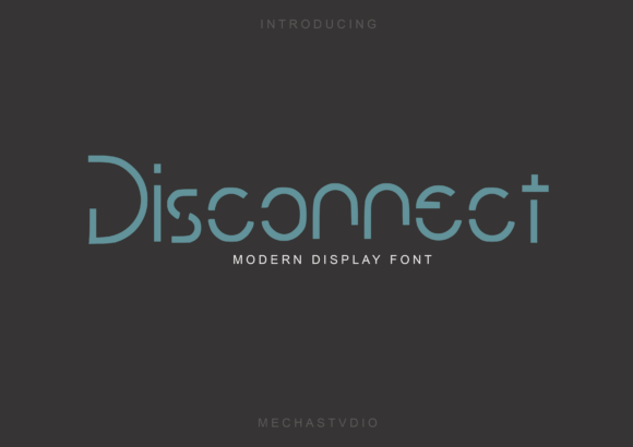 Disconnect: A Standout Display Font for Small Business Branding