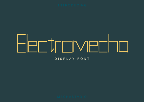 Electromecha: A Clean, Modern Display Font for Handmade Brands
