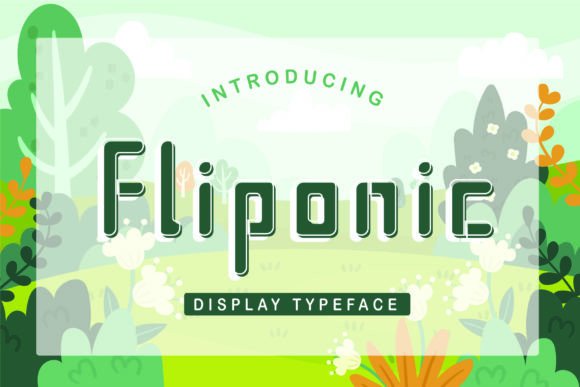 Fliponic: A Playful Urban Display Typeface for Digital Brands