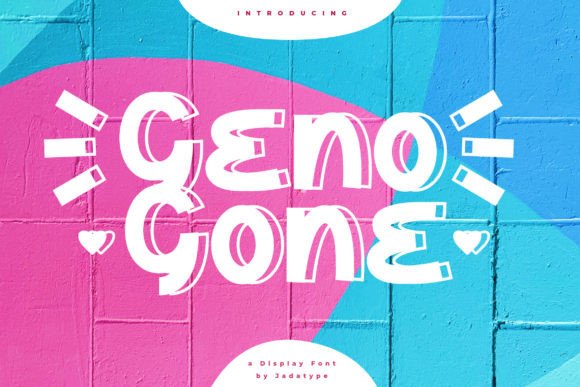 Geno Gone: A Playful Display Font That Brings Personality to Branding