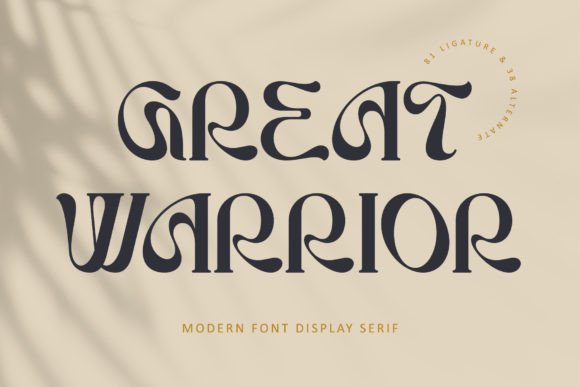 Great Warrior: A Display Font That Feels Like Handmade Magic