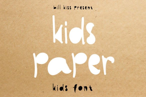 Kids Paper Font: Sweet, Clean & Perfect for Handmade Labels & Printables