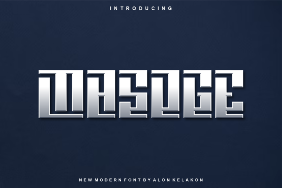 Masoge: A Modern Display Font for Small Business Branding