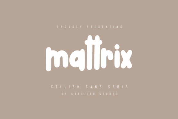 Mattrix: A Bold Display Font That Elevates Your Brand