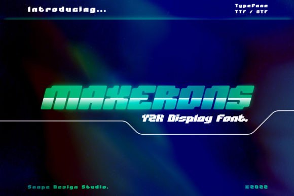 Maxerons: A Futuristic Display Font That Elevates Digital Branding