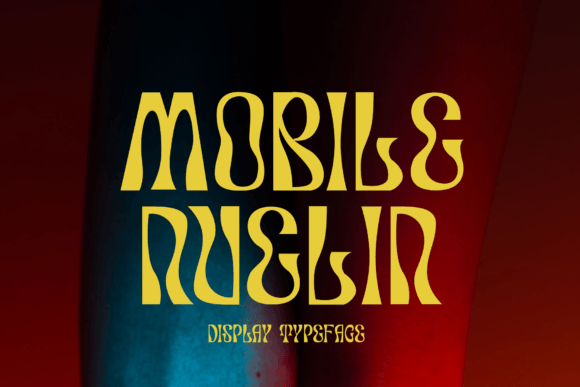 Mobile Nuelin: A Groovy Serif Display Font for Handmade Brands