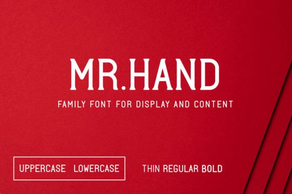Mr. Hand: A Friendly, Modern Display Font for Real Branding