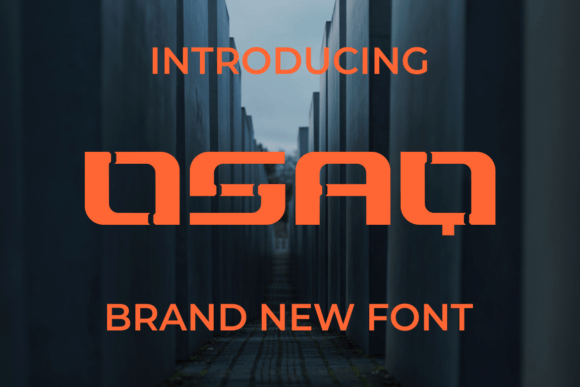 Osaq: A Bold, Modern Display Font for Handmade Creators