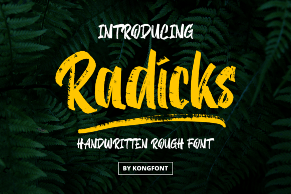 Radicks: A Romantic Cursive Display Font for Handmade Creators