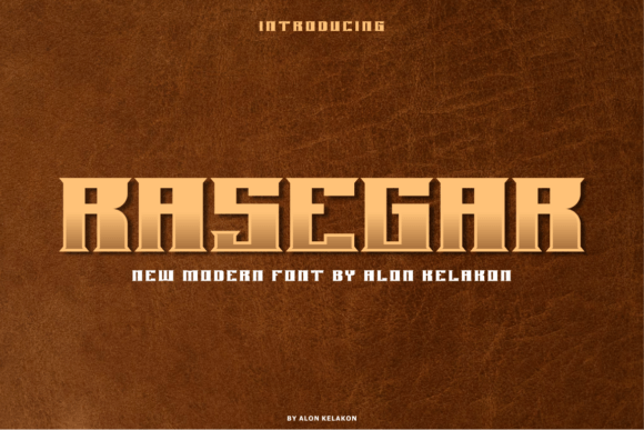 Rasegar: A Display Font That Breathes Quiet Confidence