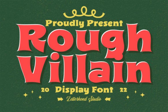 Rough Villain: A Playful Display Font That Makes Your Brand Stand Out