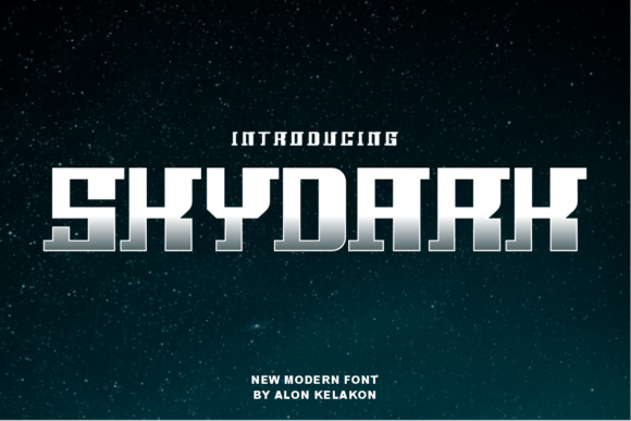 Skydark: A Modern Display Font for Editorial Impact