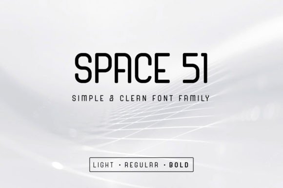 Space 51: A Clean, Stylish Display Font for Real Branding Work