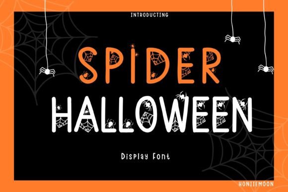 Spider Halloween: A Playful Display Font for Web Design