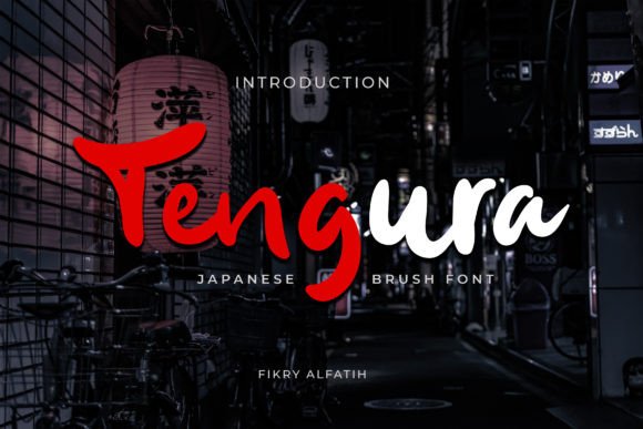 Tengura: A Japanese-Inspired Display Font for Scroll-Stopping Campaigns