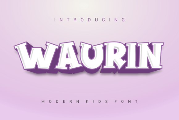 Waurin: A Playful Display Font That Makes Your Brand Instantly Memorable